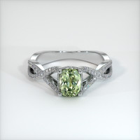 1.66 Ct. Sapphire Ring, 18K White Gold 1